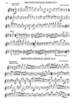 F.Schubert  Zwei Menuette Streichquartett No.7 & No.9